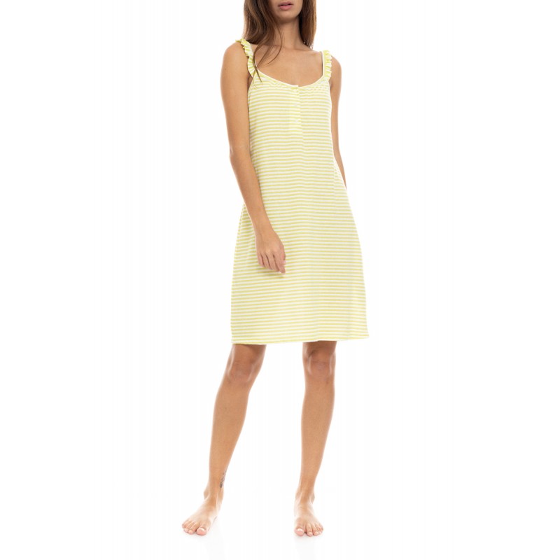 S1422 - Yellow - NIGHTGOWN RAINBOW- (S1422) S1422 - Yellow - NIGHTGOWN RAINBOW- (S1422)
