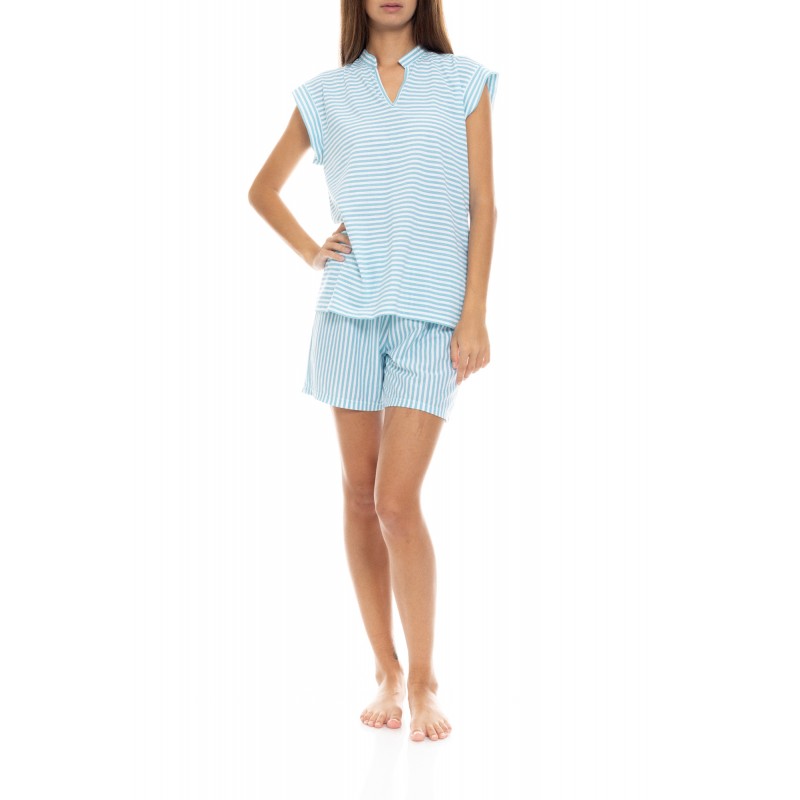 S1423 - Red - PYJAMA SHORTS RAINBOW- (S1423)