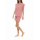 S1423 - Red - PYJAMA SHORTS RAINBOW- (S1423) S1423 - Red - PYJAMA SHORTS RAINBOW- (S1423)
