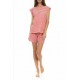 S1423 - Red - PYJAMA SHORTS RAINBOW- (S1423) S1423 - Red - PYJAMA SHORTS RAINBOW- (S1423)