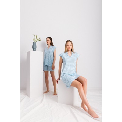 S1424 - Aqua - NIGHTGOWN RAINBOW- (S1424)