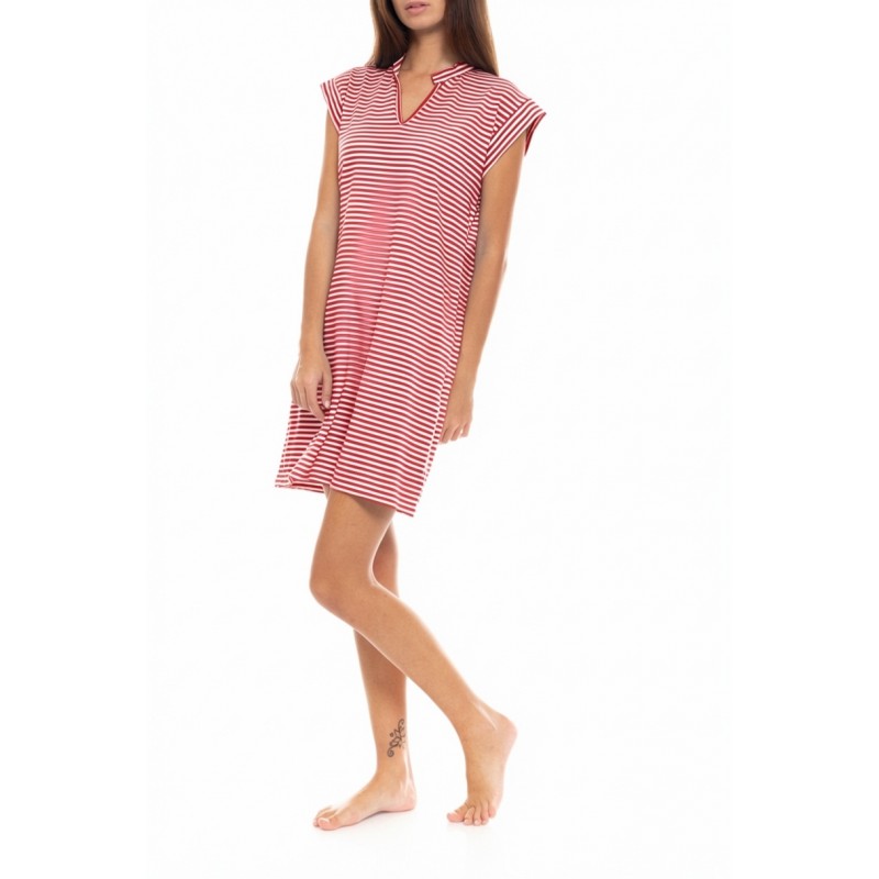 S1424 - Red - NIGHTGOWN RAINBOW- (S1424)