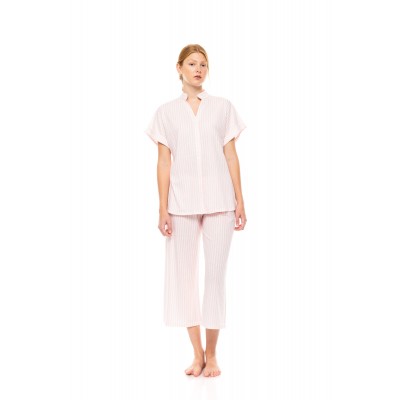 S1440 - Type - PYJAMA LONG PANTS SOFT PINK STRIPE- (S1440)