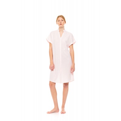 S1441 - Type - NIGHTGOWN SOFT PINK STRIPE- (S1441)