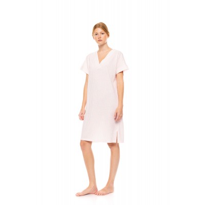 S1445 - Type - NIGHTGOWN SOFT PINK STRIPE- (S1445)