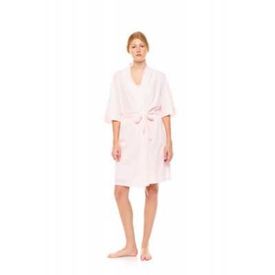 S1446 - Type - ROBE SOFT PINK STRIPE- (S1446)