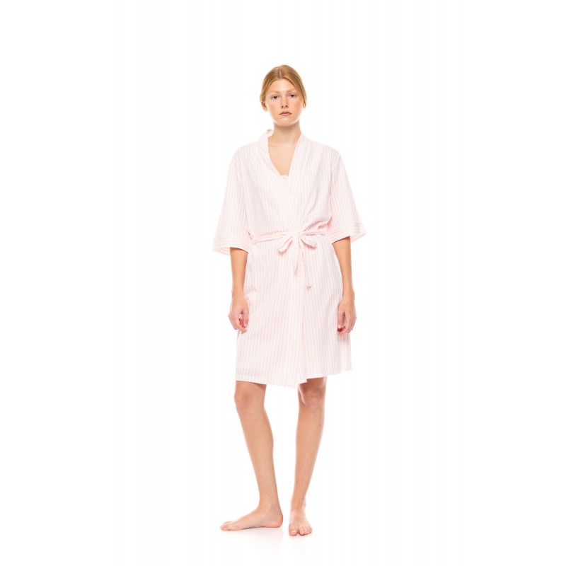 S1446 - Type - ROBE SOFT PINK STRIPE- (S1446) S1446 - Type - ROBE SOFT PINK STRIPE- (S1446)