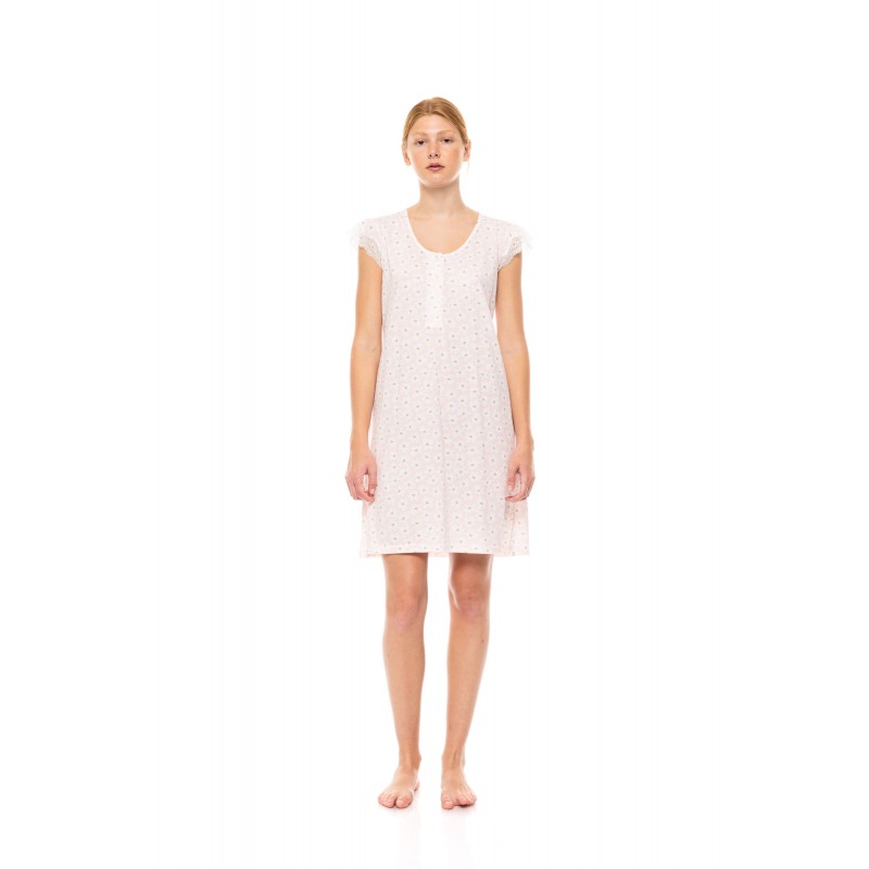 S1454 - Type - NIGHTGOWN PINK DAISY- (S1454) S1454 - Type - NIGHTGOWN PINK DAISY- (S1454)