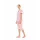 S1460 - Type - PYJAMA CAPRI LEOPARD ROSE- (S1460) S1460 - Type - PYJAMA CAPRI LEOPARD ROSE- (S1460)