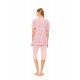 S1460 - Type - PYJAMA CAPRI LEOPARD ROSE- (S1460) S1460 - Type - PYJAMA CAPRI LEOPARD ROSE- (S1460)