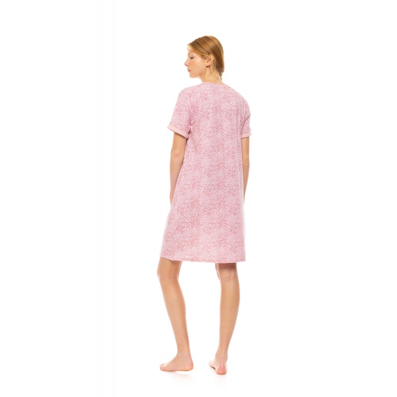 S1461 - Type - NIGHTGOWN LEOPARD ROSE- (S1461) S1461 - Type - NIGHTGOWN LEOPARD ROSE- (S1461)