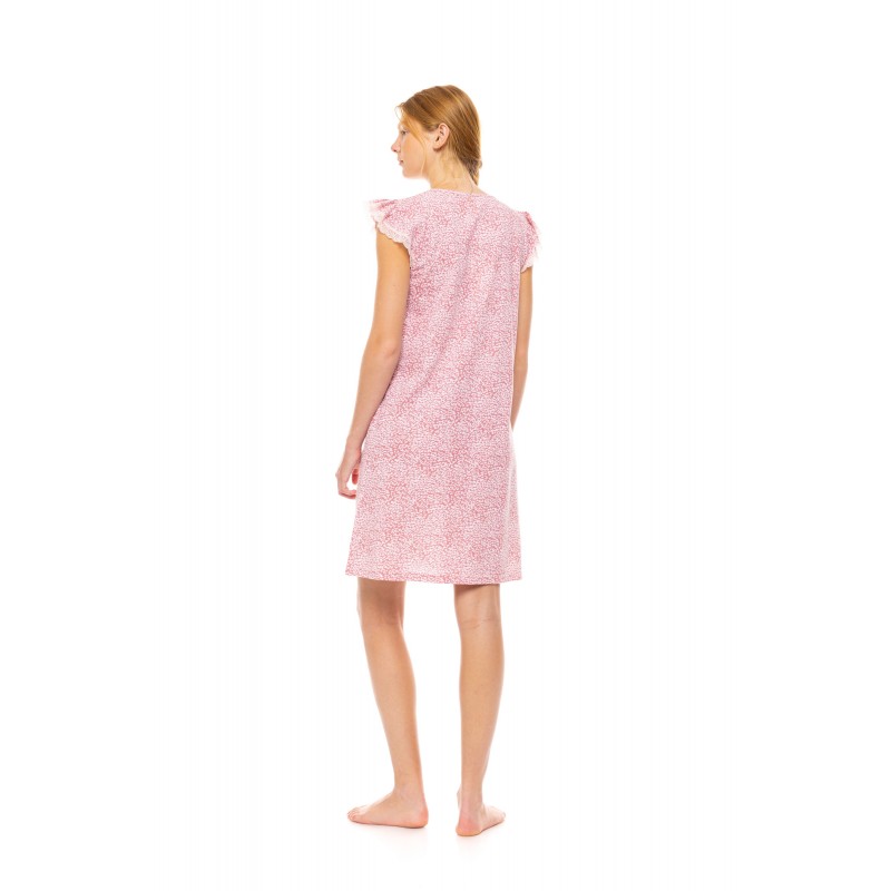 S1463 - Type - NIGHTGOWN LEOPARD ROSE- (S1463)