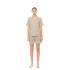 S1465 - Type - PYJAMA BUTTONED SHORTS MINT LEOPARD- (S1465)