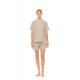S1465 - Type - PYJAMA BUTTONED SHORTS MINT LEOPARD- (S1465)