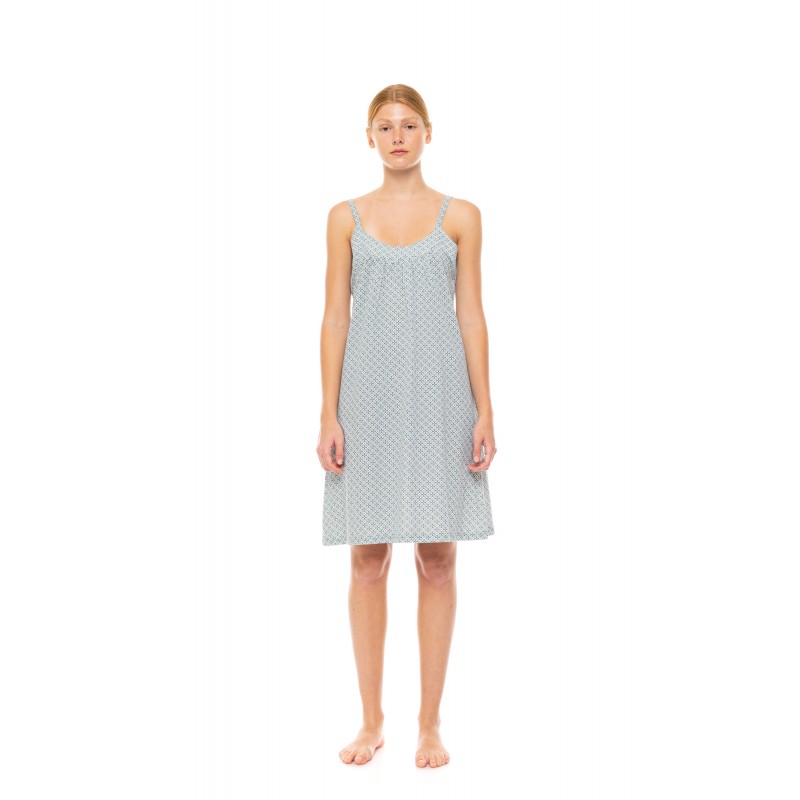 S1475 - Type - NIGHTGOWN FOREST GREEN GEO- (S1475) S1475 - Type - NIGHTGOWN FOREST GREEN GEO- (S1475)