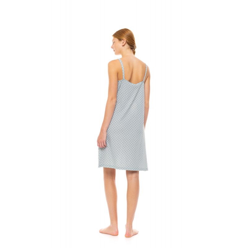 S1475 - Type - NIGHTGOWN FOREST GREEN GEO- (S1475) S1475 - Type - NIGHTGOWN FOREST GREEN GEO- (S1475)