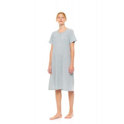 S1482 - Type - NIGHTGOWN CLASSIC FOREST GREEN GEO- (S1482)