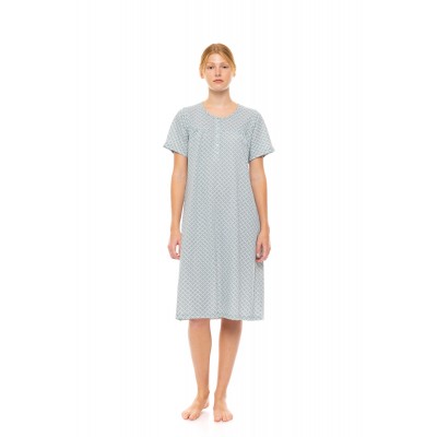 S1482 - Type - NIGHTGOWN CLASSIC FOREST GREEN GEO- (S1482) S1482 - Type - NIGHTGOWN CLASSIC FOREST GREEN GEO- (S1482)