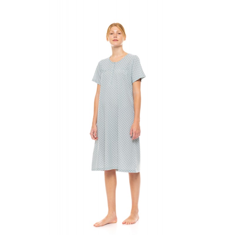 S1482 - Type - NIGHTGOWN CLASSIC FOREST GREEN GEO- (S1482)