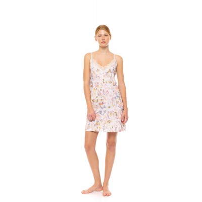 S1487 - Type - NIGHTGOWN FLORAL ROSE- (S1487)