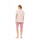 S1488 - Type - PYJAMA CAPRI FLORAL ROSE- (S1488) S1488 - Type - PYJAMA CAPRI FLORAL ROSE- (S1488)