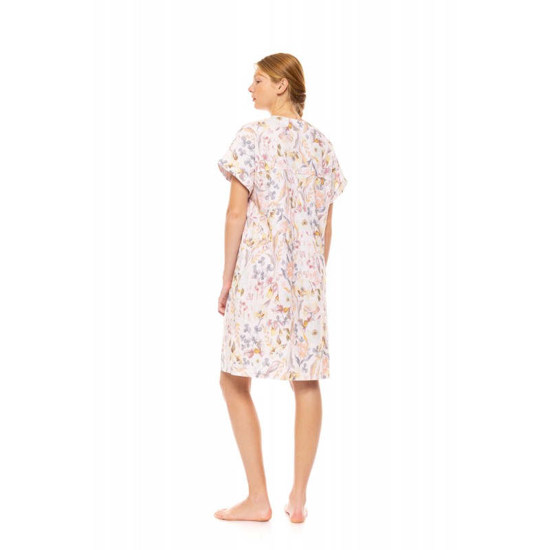 S1489 - Type - NIGHTGOWN FLORAL ROSE- (S1489)