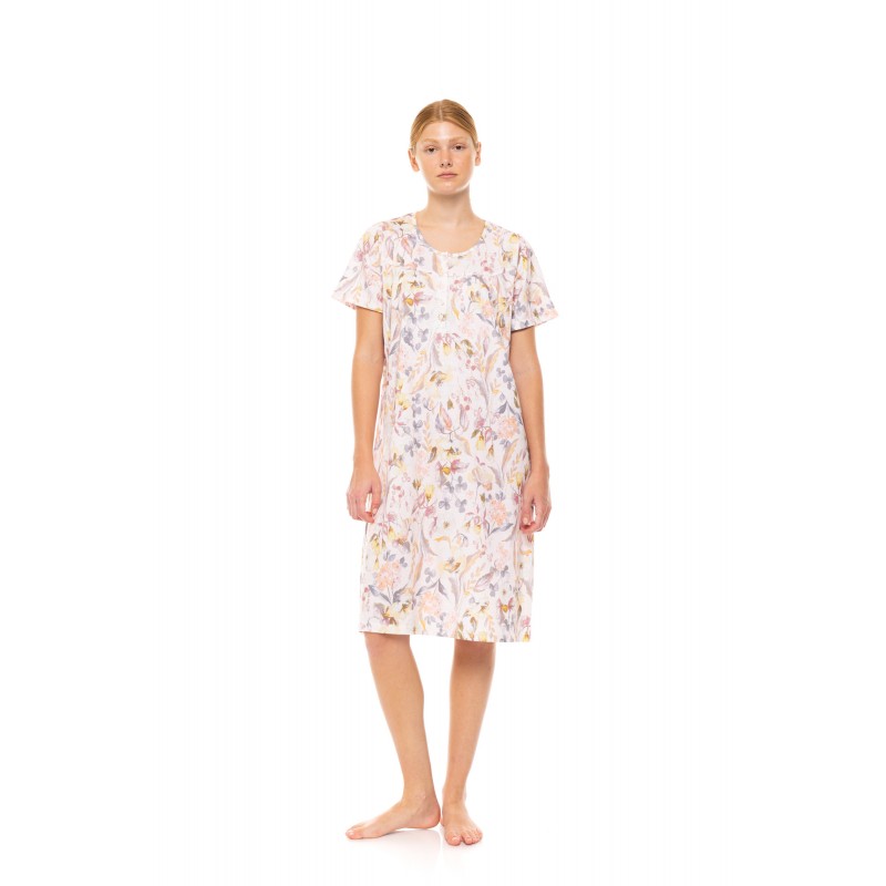 S1492 - Type - NIGHTGOWN CLASSIC FLORAL ROSE- (S1492)