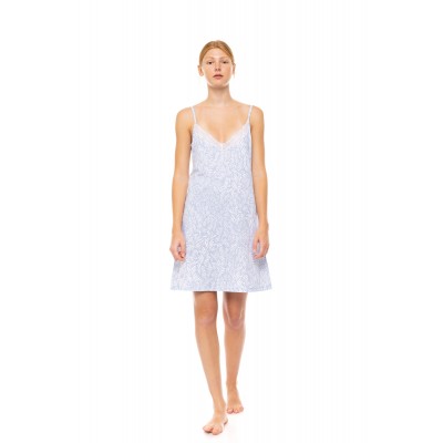 S1494 - Type - NIGHTGOWN ICE BLUE FLEUR- (S1494) S1494 - Type - NIGHTGOWN ICE BLUE FLEUR- (S1494)