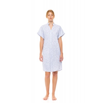 S1496 - Type - NIGHTGOWN ICE BLUE FLEUR- (S1496) S1496 - Type - NIGHTGOWN ICE BLUE FLEUR- (S1496)