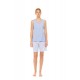 S1497 - Type - PYJAMA SHORTS ICE BLUE FLEUR- (S1497) S1497 - Type - PYJAMA SHORTS ICE BLUE FLEUR- (S1497)