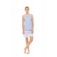 S1497 - Type - PYJAMA SHORTS ICE BLUE FLEUR- (S1497) S1497 - Type - PYJAMA SHORTS ICE BLUE FLEUR- (S1497)