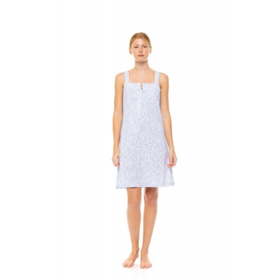 S1498 - Type - NIGHTGOWN ICE BLUE FLEUR- (S1498) S1498 - Type - NIGHTGOWN ICE BLUE FLEUR- (S1498)