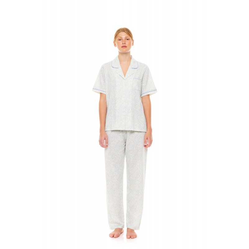 S1502 - Type - PYJAMA BUTTONED LONG PANTS PASTEL LEOPARD- (S1502)