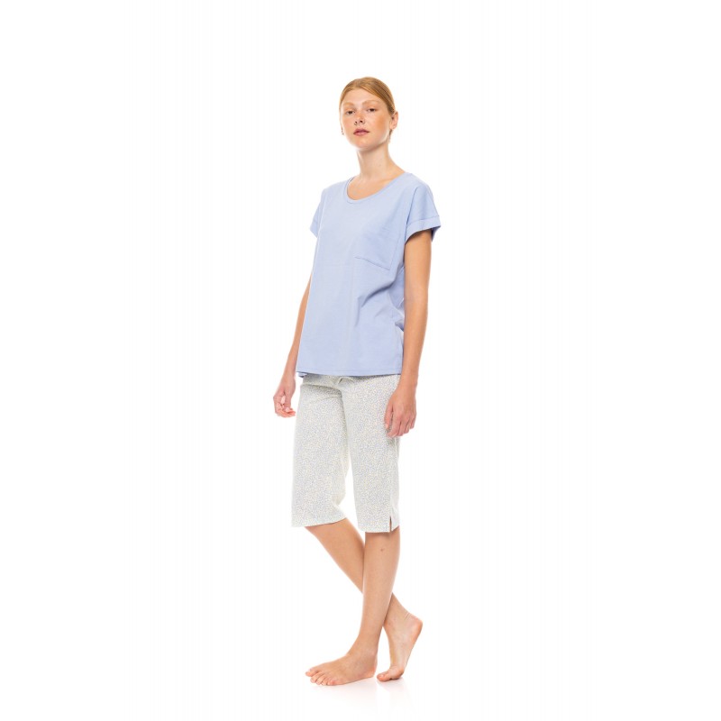 S1503 - Type - PYJAMA CAPRI PASTEL LEOPARD- (S1503) S1503 - Type - PYJAMA CAPRI PASTEL LEOPARD- (S1503)