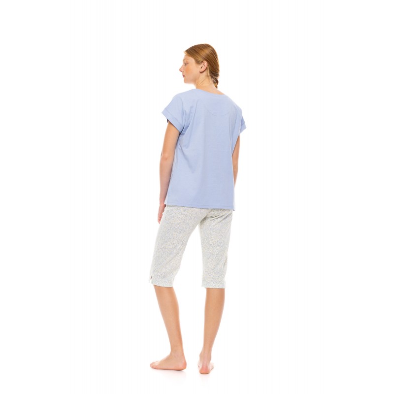 S1503 - Type - PYJAMA CAPRI PASTEL LEOPARD- (S1503) S1503 - Type - PYJAMA CAPRI PASTEL LEOPARD- (S1503)
