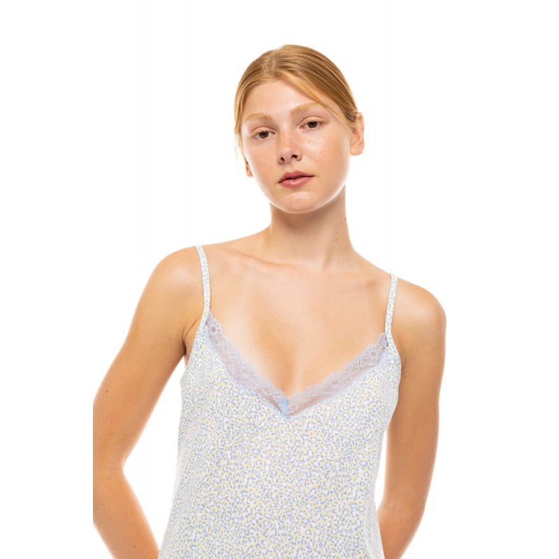S1505 - Type - NIGHTGOWN PASTEL LEOPARD- (S1505)
