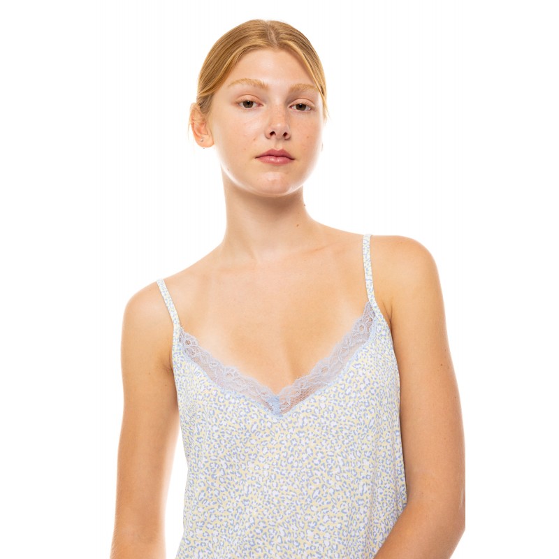 S1505 - Type - NIGHTGOWN PASTEL LEOPARD- (S1505)