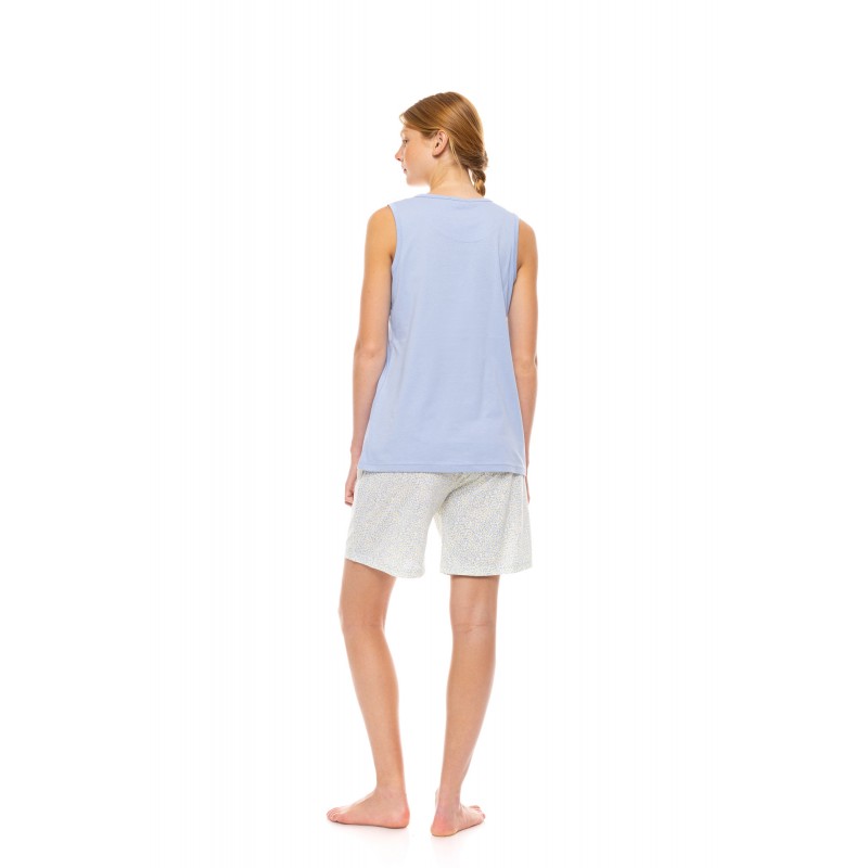 S1506 - Type - PYJAMA SHORTS PASTEL LEOPARD- (S1506)