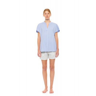 S1508 - Type - PYJAMA SHORTS PASTEL LEOPARD- (S1508)