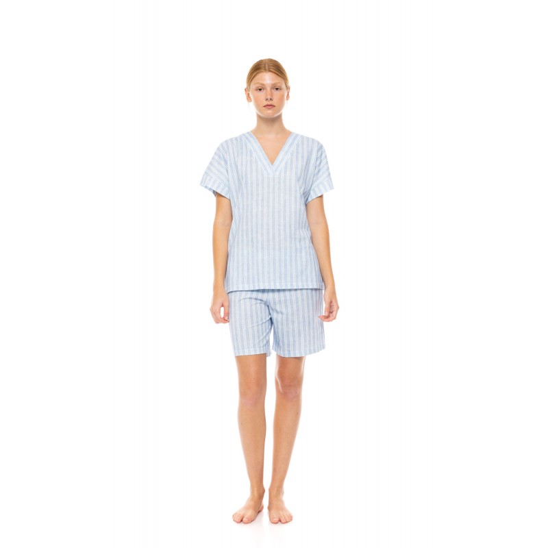 S1518 - Type - PYJAMA SHORTS NORDIC STRIPE- (S1518) S1518 - Type - PYJAMA SHORTS NORDIC STRIPE- (S1518)
