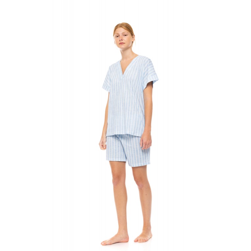 S1518 - Type - PYJAMA SHORTS NORDIC STRIPE- (S1518) S1518 - Type - PYJAMA SHORTS NORDIC STRIPE- (S1518)