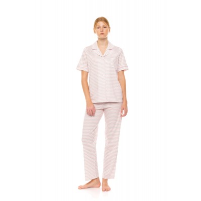 S1521 - Type - PYJAMA BUTTONED LONG PANTS SUNSET GEO- (S1521)