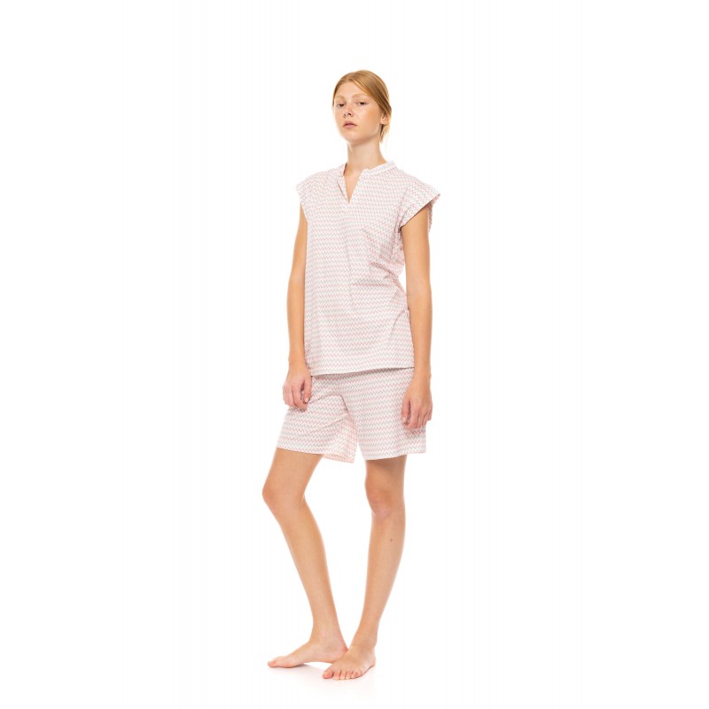 S1524 - Type - PYJAMA SHORTS SUNSET GEO- (S1524) S1524 - Type - PYJAMA SHORTS SUNSET GEO- (S1524)