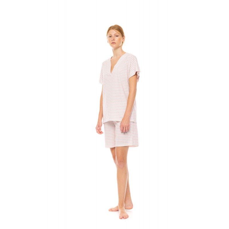 S1526 - Type - PYJAMA SHORTS SUNSET GEO- (S1526)