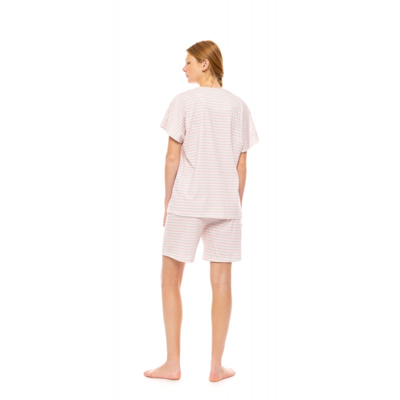 S1526 - Type - PYJAMA SHORTS SUNSET GEO- (S1526)