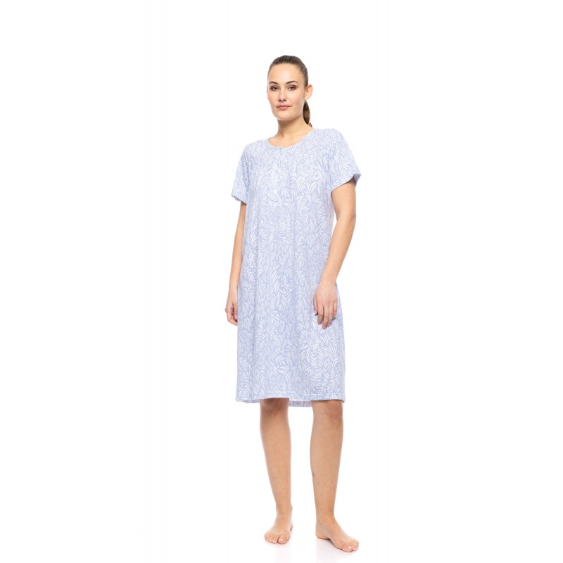S1541 - Type - NIGHTGOWN CLASSIC ICE BLUE FLEUR- (S1541)
