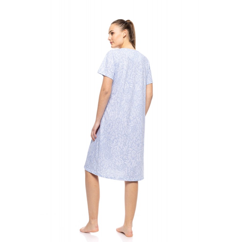 S1541 - Type - NIGHTGOWN CLASSIC ICE BLUE FLEUR- (S1541) S1541 - Type - NIGHTGOWN CLASSIC ICE BLUE FLEUR- (S1541)