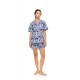 S1550 - Type - PYJAMA BUTTONED SHORT PANTS BLUE TROPICAL- (S1550) S1550 - Type - PYJAMA BUTTONED SHORT PANTS BLUE TROPICAL- (S1550)