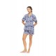 S1550 - Type - PYJAMA BUTTONED SHORT PANTS BLUE TROPICAL- (S1550) S1550 - Type - PYJAMA BUTTONED SHORT PANTS BLUE TROPICAL- (S1550)