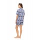 S1550 - Type - PYJAMA BUTTONED SHORT PANTS BLUE TROPICAL- (S1550) S1550 - Type - PYJAMA BUTTONED SHORT PANTS BLUE TROPICAL- (S1550)